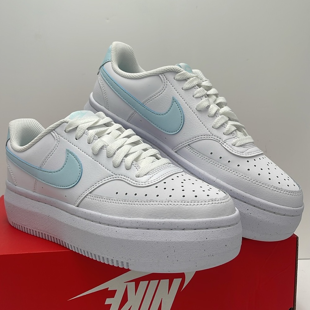 Nike Court Vision Alta
Women' Shoes
White/Glacier Blue
Style DZ5394-101 Platform - Picture 7 of 16
